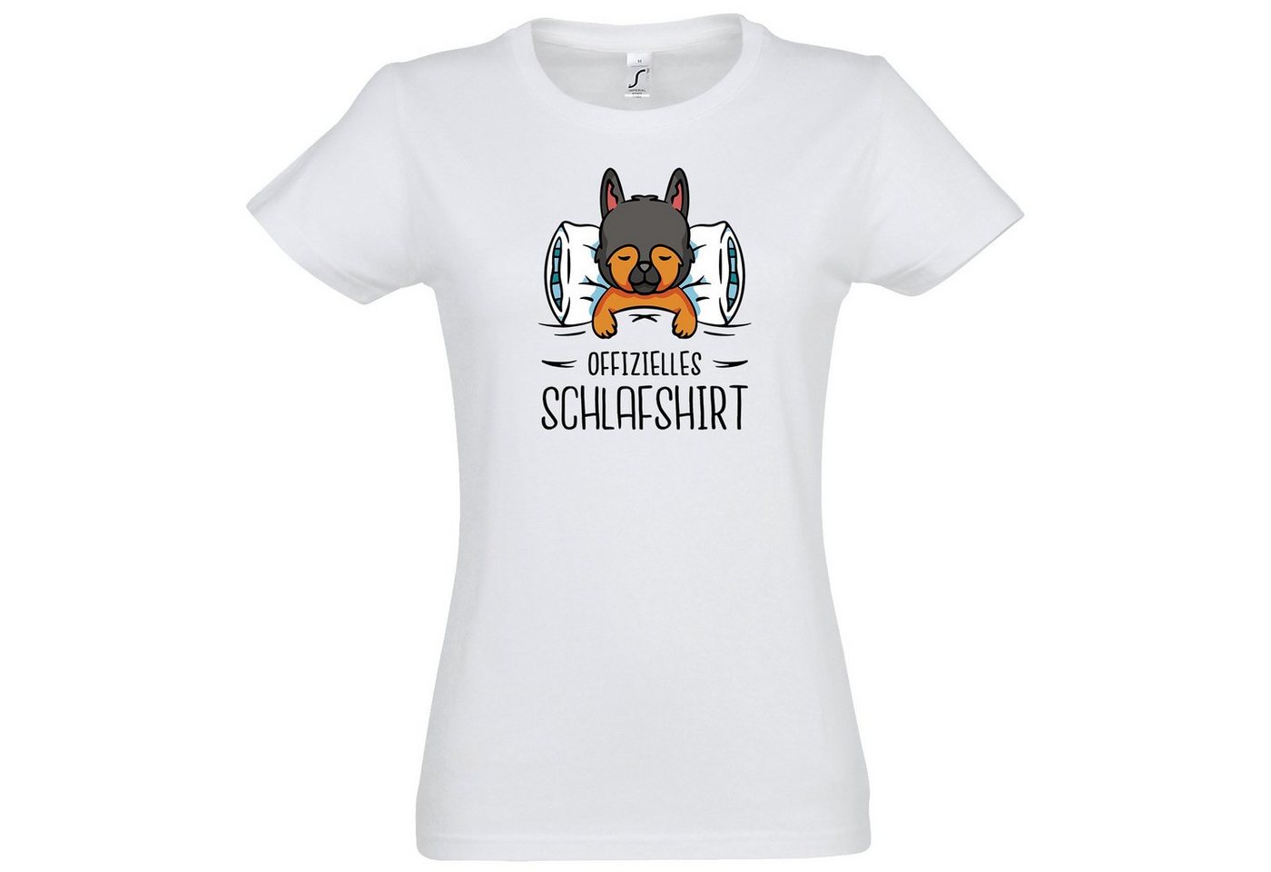 Youth Designz T-Shirt Offizielles Schlafshirt Hundewelpen Damen Shirt mit modischem Print von Youth Designz