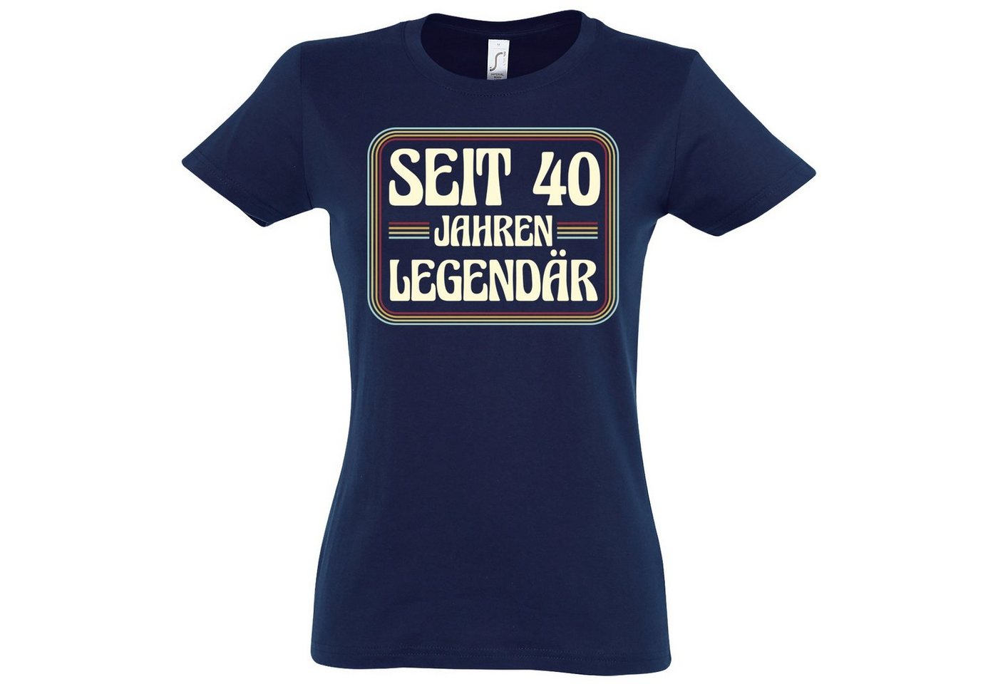 Youth Designz T-Shirt Seit 40 Jahren Legendär Damen Shirt Mit modischem Print von Youth Designz