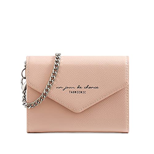 Damen Geldbörsen Blau Frauen Party Geldbörsen Kurze Taschen mit Reißverschluss Geldbörsen mit Reißverschluss Clutch Bag Handytasche Schlüssel-Mini-Geldbörse (Pink, One Size) von Youyu77