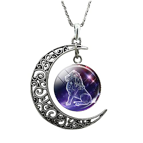 Yowablo Halskette 12 Girls For Mom For Women Present Constellation Her Moon Gifts Halsketten Anh鋘ger Herren Ketten Edelstahl (b-E) von Yowablo