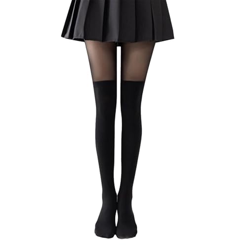 Yphzmtz Damen Patchwork Kniestrümpfe, Stützstrumpfhosen, schwarze blickdichte Strumpfhosen, kleine Größe, Skinny Overknee Strümpfe optik für Frauen Yphzmtz Damen Patchwork Kniestrümpfe, Stützstrumpfhosen, schwarze blickdichte Strumpfhosen, kleine Größe, Skinny Overknee Strümpfe optik für Frauen von Yphzmtz