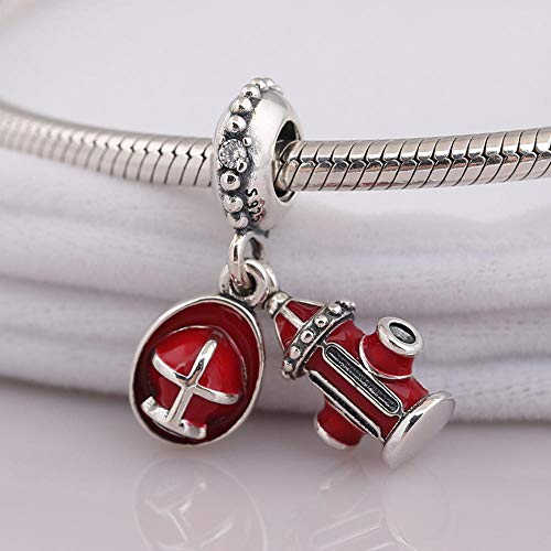 Charm Anhänger,S925 Emaille Firefighter Essentials Mit Kristallanhänger Charm Fit Lady Armband Armreif Schmuck Feine Anhänger Armband Schmuck Making Girls Teens Diy von YsKYCs