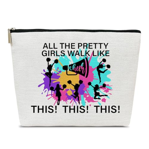 Cheerleader-Geschenke, Make-up-Tasche, Geschenke für Cheerleader, Cheerleader-Taschen-Geschenk, Geschenk für Frauen, tragbare Reise-Cheerleader-Tasche, alle hübschen Mädchen gehen wie Cheer This, von Ythuil