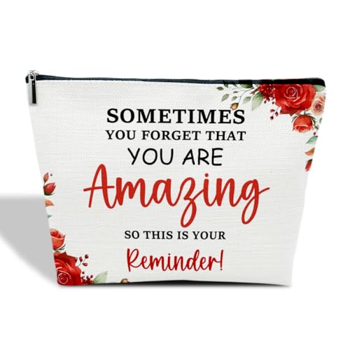 Inspirierende Geschenke für Frauen, Ermutigungsgeschenke, motivierende Geschenke für Tochter, Schwester, Enkelin, Bestie BFF – "Sometimes You Forget That You Are Amazing Kosmetiktasche mit von Ythuil