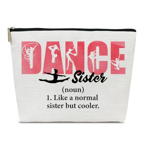 Make-up-Tasche für Tanzschwester, Geschenke für Tänzerinnen und Frauen, Balletttänzerin, große kleine Schwester, coole Geschenke für Schwester, Tanzsachen-Zubehör, Tanzschwester, von Ythuil