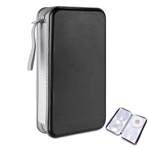 Yudobliss CD Tasche, DVD Discs Aufbewahrungstasche, DVD Tasche, CD Aufbewahrung, Fasst 80 Discs, CD Mappe, Mit Reißverschluss Aufbewahrungstasche, CD Organizer für Auto und Zuhause, Schwarz Yudobliss CD Tasche, DVD Discs Aufbewahrungstasche, DVD Tasche, CD Aufbewahrung, Fasst 80 Discs, CD Mappe, Mit Reißverschluss Aufbewahrungstasche, CD Organizer für Auto und Zuhause, Schwarz von Yudobliss