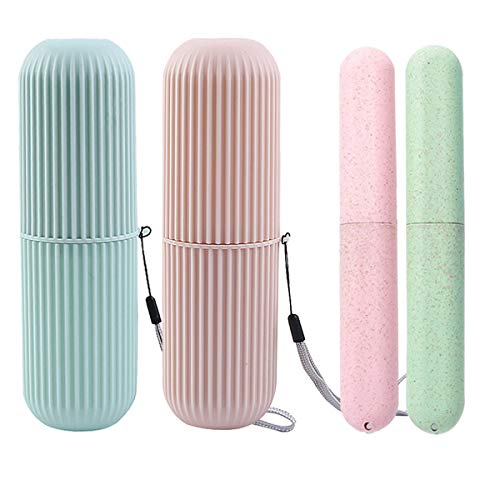 Yueser Zahnbürsten Etui, 2 Stück Zahnbürste Zahnpasta Case Portable Reise Wasser Becher Set Zahnbürste Aufbewahrungsbecher und 2 Zahnbürsten Etui Reisezahnbürsten Box für Camping im Freien Reisen Yueser Zahnbürsten Etui, 2 Stück Zahnbürste Zahnpasta Case Portable Reise Wasser Becher Set Zahnbürste Aufbewahrungsbecher und 2 Zahnbürsten Etui Reisezahnbürsten Box für Camping im Freien Reisen von Yueser