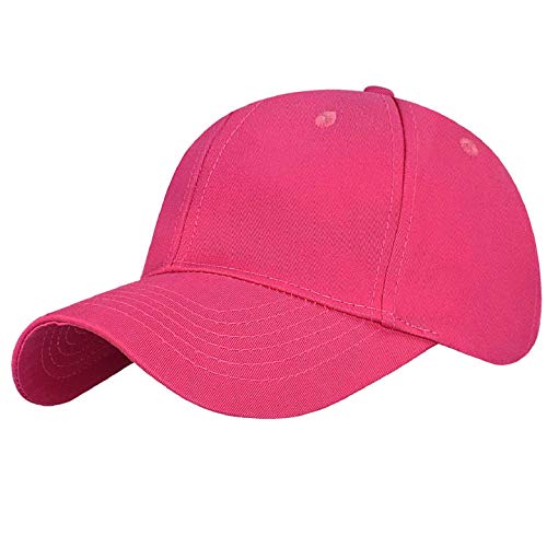 Yuson Girl Baseball Cap Unisex, Verstellbar Baseball Mützen Reine Farbe Baumwolle Kappe Baseboard Baseballkappe Mütze Sommer für Golf Tennis Wandern Laufen Reisen Angeln Herren Damen(Heiß) von Yuson Girl