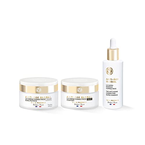 Yves Rocher ANTI-AGE GLOBAL Pflege-Set, zellerneuerndes Gesichtspflege-Set, mindert Falten, aus Tages- & Nachtcreme und Intensiv-Serum, Beauty Geschenkidee für Frauen Yves Rocher ANTI-AGE GLOBAL Pflege-Set, zellerneuerndes Gesichtspflege-Set, mindert Falten, aus Tages- & Nachtcreme und Intensiv-Serum, Beauty Geschenkidee für Frauen von Yves Rocher
