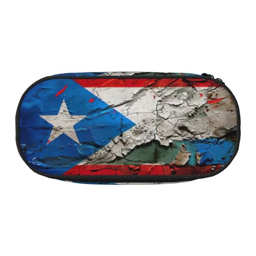 Yyoretp Federmäppchen mit großem Fassungsvermögen, Puerto Rico, Tapeten-Flagge, großes Federmäppchen, Schreibwaren, Stifteetui für Bürobedarf Yyoretp Federmäppchen mit großem Fassungsvermögen, Puerto Rico, Tapeten-Flagge, großes Federmäppchen, Schreibwaren, Stifteetui für Bürobedarf von Yyoretp