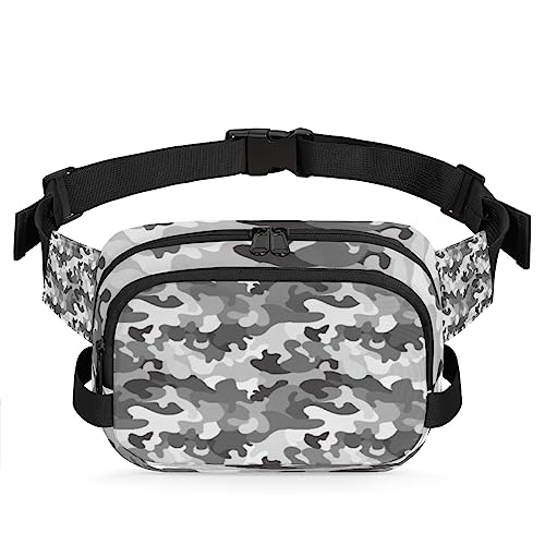 Gürteltasche mit Camouflage-Motiv, für Damen, Herren, Camouflage, modische Umhängetasche, Hüfttasche mit verstellbarem Riemen für Outdoor, Workout, Freizeit, Reisen, Laufen, Wandern, Radfahren, von Yzrwebo