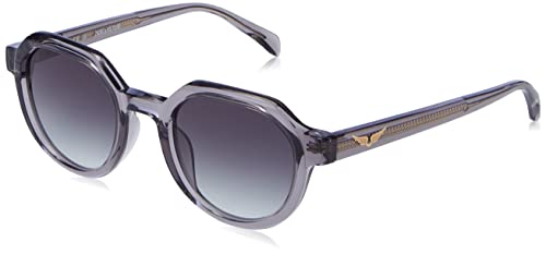 Zadig&Voltaire Damen SZV363 Sonnenbrille, Shiny TRANSP. Grey von Zadig & Voltaire