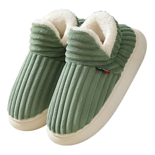 Baumwollhausschuhe für Damen,Hausschuhe mit orthopädischen Sohlen | Bequeme Indoor-Outdoor-Scuff-Slides, Slip-On-Winter-Fuzzy-Hausschuhe für Männer und Frauen Zagaro von ZAGARO