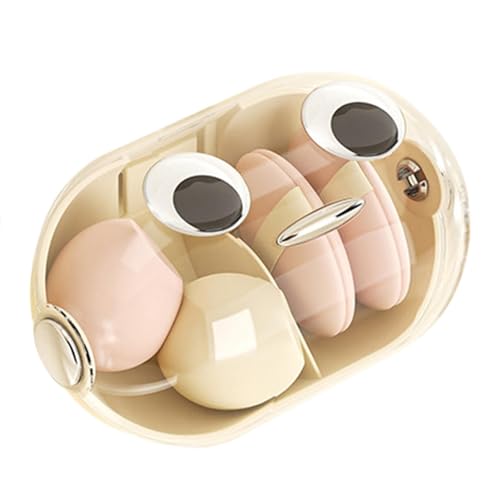 ZAGARO Make-up-Schwammhalter, wandmontiert, stanzfrei, staubdicht, Beauty-Mixer-Etui, Wand, multifunktionaler Kosmetikschwamm-Organizer für Badezimmer und Schlafzimmer von ZAGARO