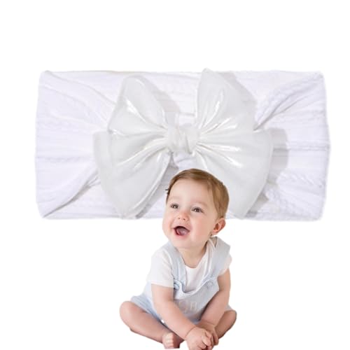 ZAGARO Baby-Mädchen-Stirnband,Baby-Stirnbänder, Dehnbares Stirnband mit Knotenschleifen-Haarbändern, Dehnbare Knoten-Stirnbänder, weiche Haarbänder für Neugeborene, Kleinkinder, Kinder, Mädchen, von ZAGARO