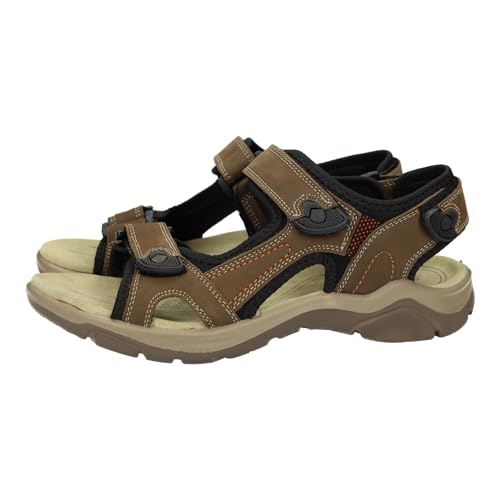 ZAPATOP Midi Trekkingsandalen für Herren, Lederfarben, aus Leder und Textil, Sandalen für Jungen, Herren, Sandalen, Leder, 41 EU von ZAPATOP