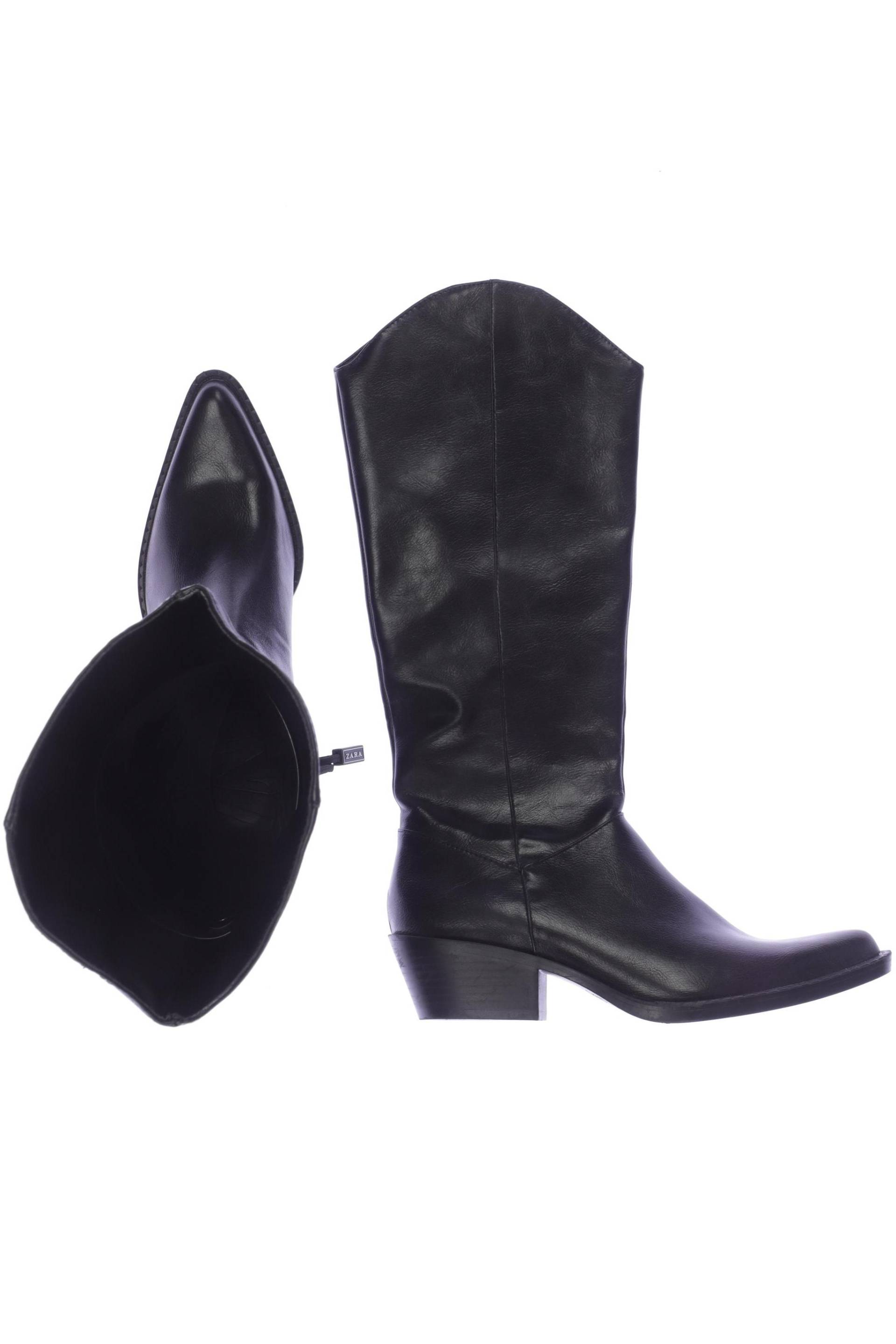 Zara Damen Stiefel, schwarz, Gr. 37 von ZARA