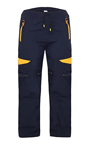 ZARMEXX Kinder Thermohose Jungen Mädchen Outdoor Trekking Herbst Winter Schneehose Skihose Wanderhose (2014navy, 134) von ZARMEXX