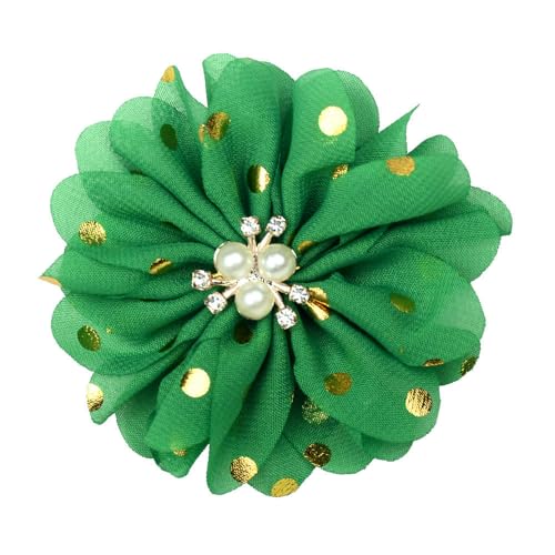 10 * 11 CM 6 stücke Gold Punkte Gold Satin Blume Anstecknadel Abzeichen Blume Corsage Satin Rose Blume/rose Anstecknadel Brosche Pin Frauen Männer von ZAZUZU