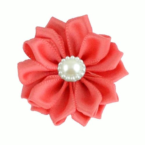 4 * 9 CM 20 stücke Hellblau Lila Silber Satin Blume Anstecknadel Abzeichen Blume Corsage Perle Satin Rose Blume/Rose Anstecknadel Brosche Pin Frauen Männer von ZAZUZU