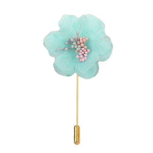 4 * 9 CM 25/50 STÜCKE Kamelie Gold Satin Blume Anstecknadel Abzeichen Blume Corsage Satin Blume/Rose Anstecknadel Brosche Pin Frauen Männer Für Frauen Braut von ZAZUZU