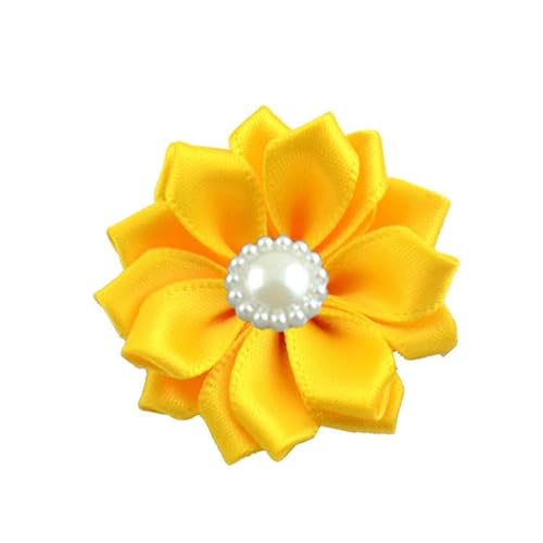 4 * 9 CM 30 stücke Hellblau Lila Gold Satin Blume Anstecknadel Abzeichen Blume Corsage Perle Satin Rose Blume/Rose Anstecknadel Brosche Pin Frauen Männer von ZAZUZU