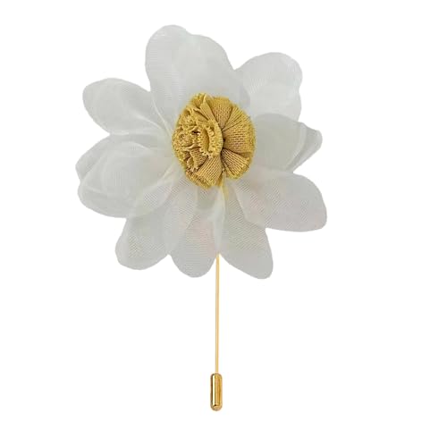 7 * 10cm 5/10 stücke Satin Blume Anstecknadel Abzeichen Blume Corsage Satin Rose Blume/Rose Anstecknadel Brosche Pin Frauen Männer Silber Gold Pin von ZAZUZU