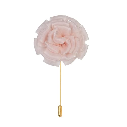 8,5 * 10 cm 5 PCS Chiffon Daisy Gold Satin Blume Anstecknadel Abzeichen Blume Corsage Satin Blume/Rose Anstecknadel Brosche Pin Frauen Männer Für Frauen Braut von ZAZUZU