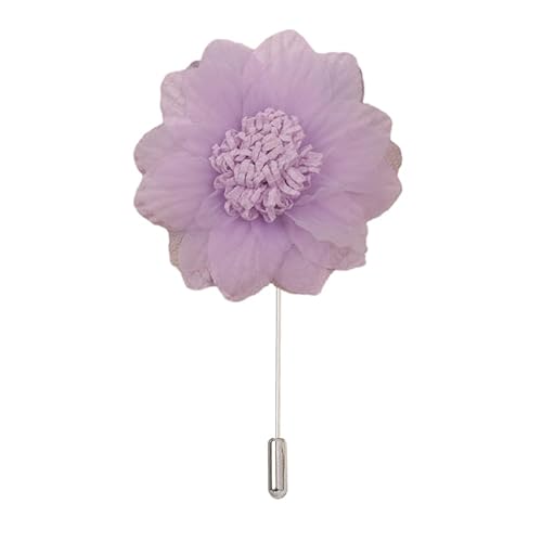 9 * 10CM Salbei Grün Silber Satin Blume Anstecknadel Abzeichen Blume Corsage Satin Rose Blume/Rose Anstecknadel Brosche Pin Frauen Männer von ZAZUZU