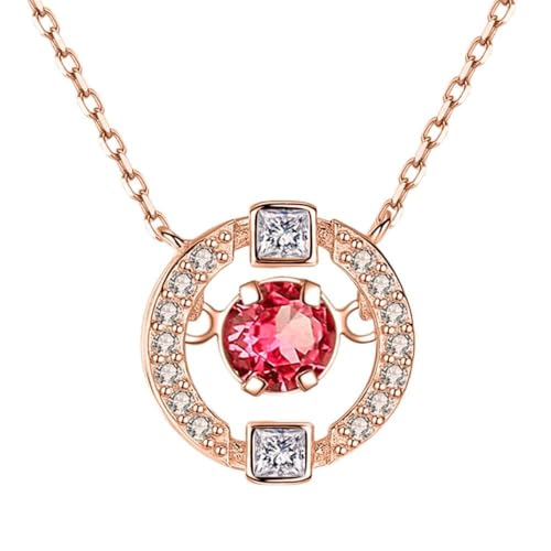 ZCCZJS 925 Farbketten Diamantanhänger für Frauen weiß und rot blau Topaz Edelstein Schmuckanhänger Anhänger ZCCZJS 925 Farbketten Diamantanhänger für Frauen weiß und rot blau Topaz Edelstein Schmuckanhänger Anhänger von ZCCZJS