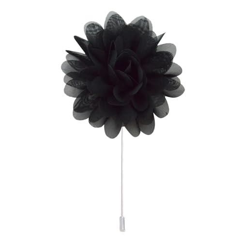 ZCHNB 10 * 11 CM 10 stücke Silber Chiffon Tuch Blume Anstecknadel Abzeichen Blume Corsage Satin Blume/Rose Anstecknadel Brosche Pin Für Frauen Braut von ZCHNB