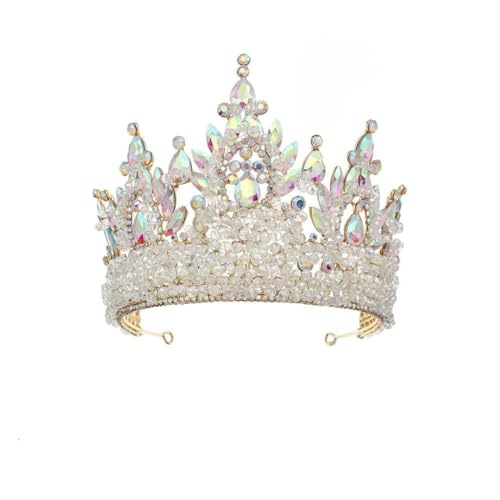 ZCHNB 160 * 130MM Lila Rot Barock Kristall Braut Krone Für Hochzeit Tiara Prinzessin Königin Krone Strass Braut stirnband Für Mädchen Frauen von ZCHNB