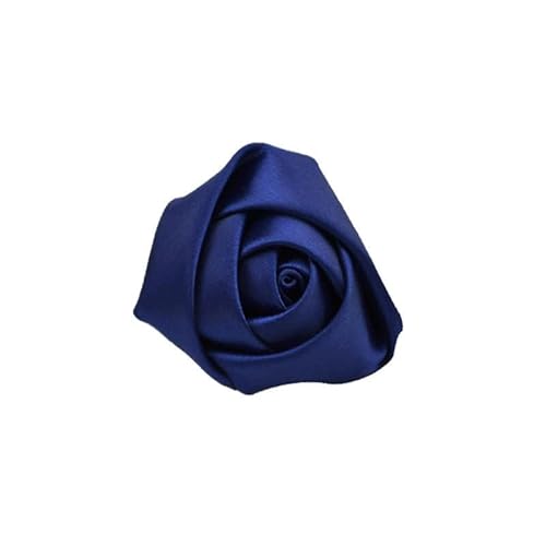 ZCHNB 35 x 9 cm 20 Stück schwarz kleine silberne Satin-Blumen-Anstecknadel Blumen-Corsage Satin-Blumen/Rose Anstecknadel Brosche für Frauen und Brautjungfern von ZCHNB