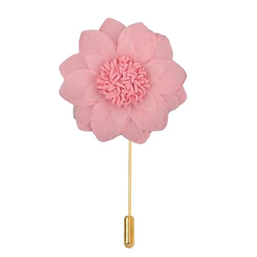 ZCHNB 9 * 11 CM 5/10 STÜCKE Gaze Weißgold Anstecknadel Satin Blume Anstecknadel Abzeichen Blume Corsage Satin Blume/Rose Anstecknadel Brosche Anstecknadel Für Frauen Braut von ZCHNB