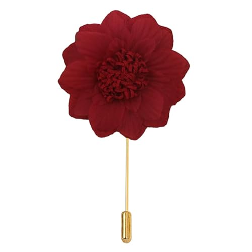 ZCHNB 9 * 11 CM 5/10 STÜCKE Gaze Weißgold Anstecknadel Satin Blume Anstecknadel Abzeichen Blume Corsage Satin Blume/Rose Anstecknadel Brosche Anstecknadel Für Frauen Braut von ZCHNB