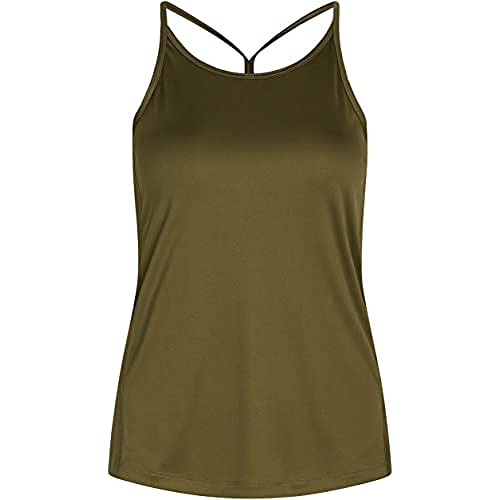 ZEBDIA Women's Women Sports Strap TOP Army T-Shirt, XS ZEBDIA Women's Women Sports Strap TOP Army T-Shirt, XS von ZEBDIA