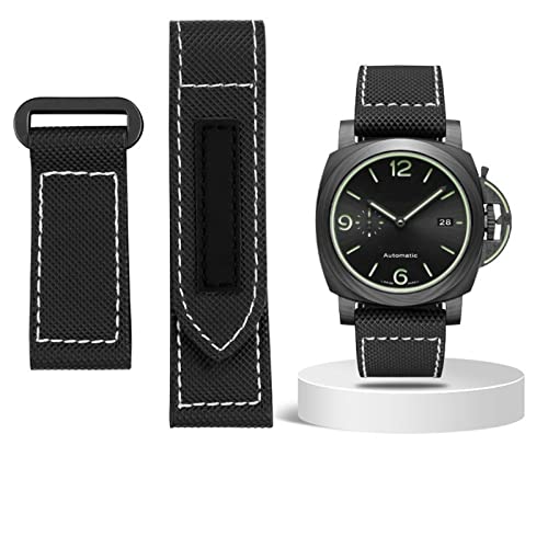 ZEDEVB Karbonfaser-Armband für Panerai Lumino PAM01118 01661, wasserdichtes Uhrenarmband, 24 mm, Schwarz/Blau, 24 mm, Achat von ZEDEVB