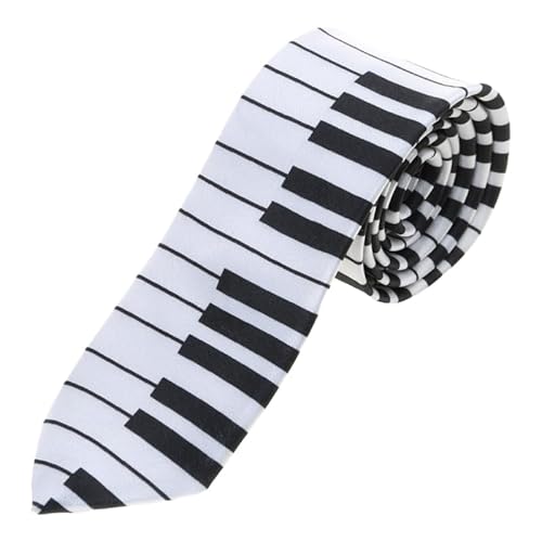 ZEKANXX Herren Schwarz Weiße Klavier Keyboard Krawatte Krawatte Klassische Schlanke Skinny Music Krawatte ZEKANXX Herren Schwarz Weiße Klavier Keyboard Krawatte Krawatte Klassische Schlanke Skinny Music Krawatte von ZEKANXX