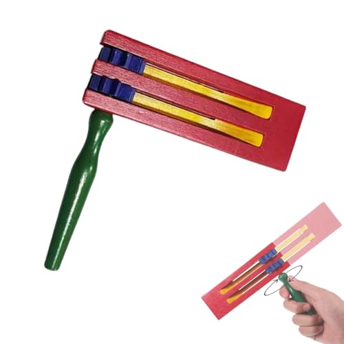 Rot Grün Holzratsche Geräusche Maker,Spinning Doppel Ratsche Holz, Krachmacher, Holz Rassel, Musikinstrumente Kinder für Spiele Parteien Veranstaltungen, Sportveranstaltungen Rot Grün Holzratsche Geräusche Maker,Spinning Doppel Ratsche Holz, Krachmacher, Holz Rassel, Musikinstrumente Kinder für Spiele Parteien Veranstaltungen, Sportveranstaltungen von ZENQARI