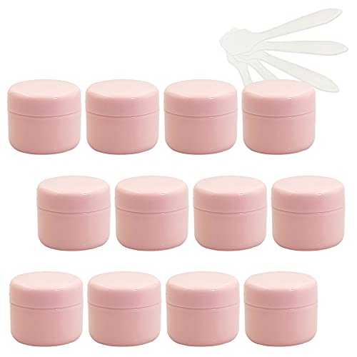 ZEOABSY 24 Stück, 50ml Rosa Plastik Leerdose, Kosmetische Lotion Creme Tiegel mit Schraubverschluss, Innenfutter, für Cremedose, Nailart Lippenbalsam Creme + 5 x Löffel ZEOABSY 24 Stück, 50ml Rosa Plastik Leerdose, Kosmetische Lotion Creme Tiegel mit Schraubverschluss, Innenfutter, für Cremedose, Nailart Lippenbalsam Creme + 5 x Löffel von ZEOABSY