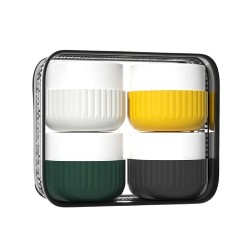 Silikoncreme Gläser Mit Deckel Reisebehälter Gläser Für Toilettenartikel Und Leckdosia Reiseflaschen Mit Tasche Silikoncreme Gläser Mit Deckel Reisebehälter Gläser Für Toilettenartikel Und Leckdosia Reiseflaschen Mit Tasche von ZEPFJHE