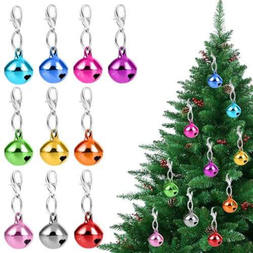 10 Stück Haustierglocken für Hunde und Katzenhalsbänder, Katzenglocken mit Schlüsselring Hundehalsbandglocken Halsband Anhänger Haustierzubehör Weihnachtsdekoration Glöckchen Festival Party 10 Stück Haustierglocken für Hunde und Katzenhalsbänder, Katzenglocken mit Schlüsselring Hundehalsbandglocken Halsband Anhänger Haustierzubehör Weihnachtsdekoration Glöckchen Festival Party von ZEPIQOR