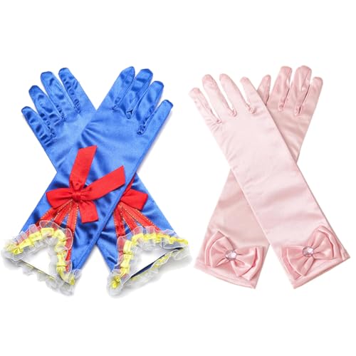 ZEPIQOR 2 Pcs Kinder lange Handschuhe, Schleife mit Diamanten Handschuhe, Prinzessin Satin Handschuhe, geeignet für Hochzeit Blumenmädchen, Geburtstag, Urlaub Feier, Kostüm Party Zubehör Handschuhe ZEPIQOR 2 Pcs Kinder lange Handschuhe, Schleife mit Diamanten Handschuhe, Prinzessin Satin Handschuhe, geeignet für Hochzeit Blumenmädchen, Geburtstag, Urlaub Feier, Kostüm Party Zubehör Handschuhe von ZEPIQOR
