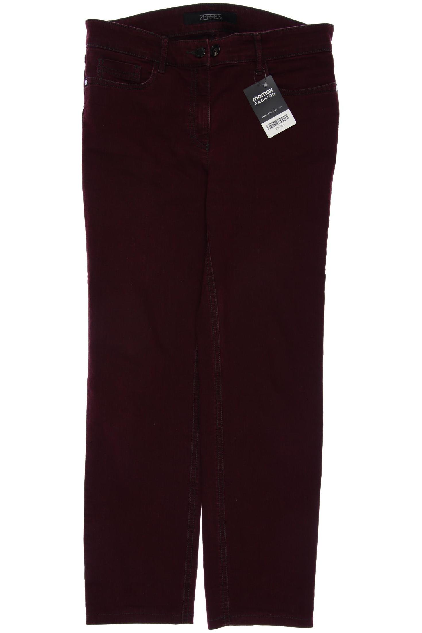 Zerres Damen Jeans, bordeaux, Gr. 18 von ZERRES