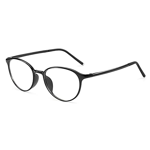 ZGYOZMNG Lesebrille für Damen mit Blaulichtfilter, Vollformat, Computer-Lesebrille, leichtes Kunstharz, bequeme Gaming-Brille, Rot, 3,00 (Schwarz 3) von ZGYOZMNG