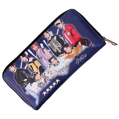 Kpop Stray Kids Merchandise Leder Lange Brieftaschen für Fans Geschenke von ZHENGGE