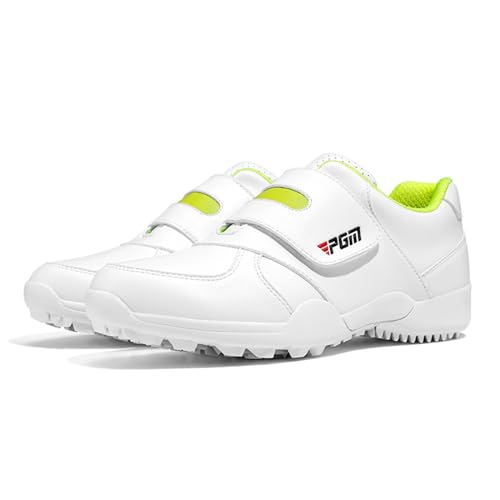 ZHENSI Kinder-Golfschuhe, wasserdichte Golf-Trainingsschuhe Ohne Spikes Für Jungen Und Mädchen,Grün,34 EU von ZHENSI