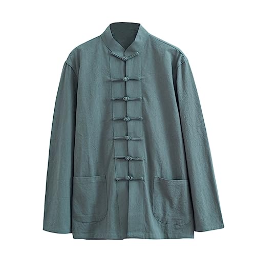 ZHOUXIAO Losen Tang Anzug Bequeme Baumwollwäsche Kampfkunstanzug Männer Chinesische traditionelle Kleidung, atmungsaktive Kung -Fu -Uniformen Tai Chi Kleidung Langarm Hemd green-4XL ZHOUXIAO Losen Tang Anzug Bequeme Baumwollwäsche Kampfkunstanzug Männer Chinesische traditionelle Kleidung, atmungsaktive Kung -Fu -Uniformen Tai Chi Kleidung Langarm Hemd green-4XL von ZHOUXIAO