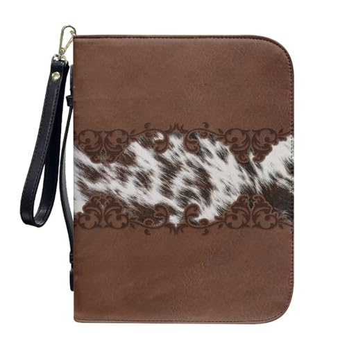 ZIATUBLES Kunstleder-Bibelhülle, Kirche, Bibeltasche, Buch-Organizer, Halter für Gebet, christlich, L-2XL, Braune Blumenfedern, L ZIATUBLES Kunstleder-Bibelhülle, Kirche, Bibeltasche, Buch-Organizer, Halter für Gebet, christlich, L-2XL, Braune Blumenfedern, L von ZIATUBLES
