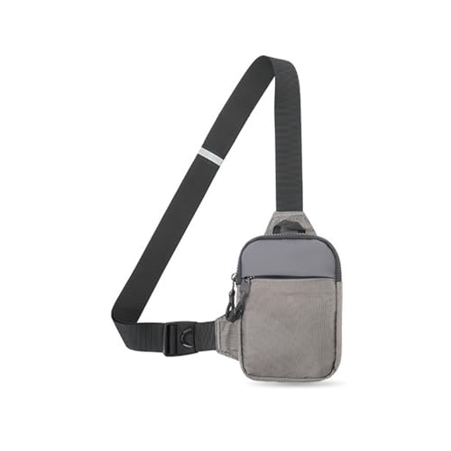 Bauchtasche Damen, Wasserdicht Hüfttasche für Herren und Damen, Bauchtasche für Wandern Training im Freien (Color : Grey, Size : One Size) von ZILUXI